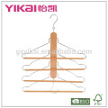 Four tiers of multifunctional smart useful hanger with two hooks